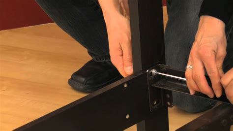 how to attach a headboard bracket to metal frame|assemble headboard to bed frame.